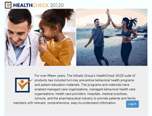 Tablet Screenshot of healthcheck2020.com